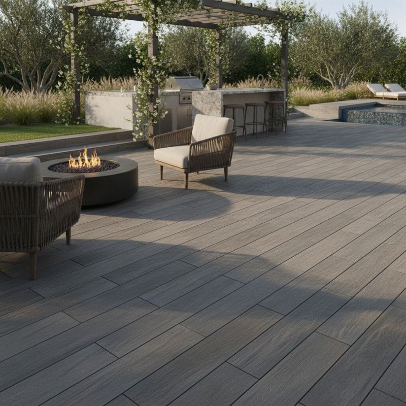 Porch Tile Installation